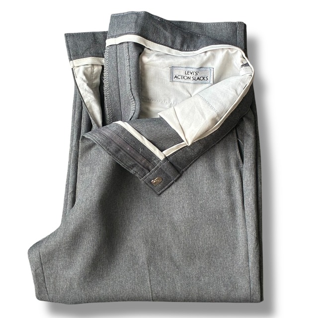 80's USA製 LEVI'S“ACTION SLACKS“アクションスラックス リーバイス グレー