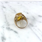 リング　ファッションリング　真鍮　イエローストーン 12acdg43-1