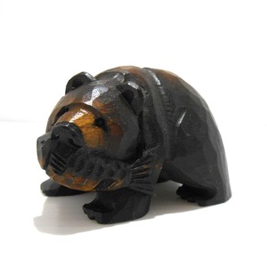 ミニチュア木彫り熊（80ミリ・特大）　（010-10）