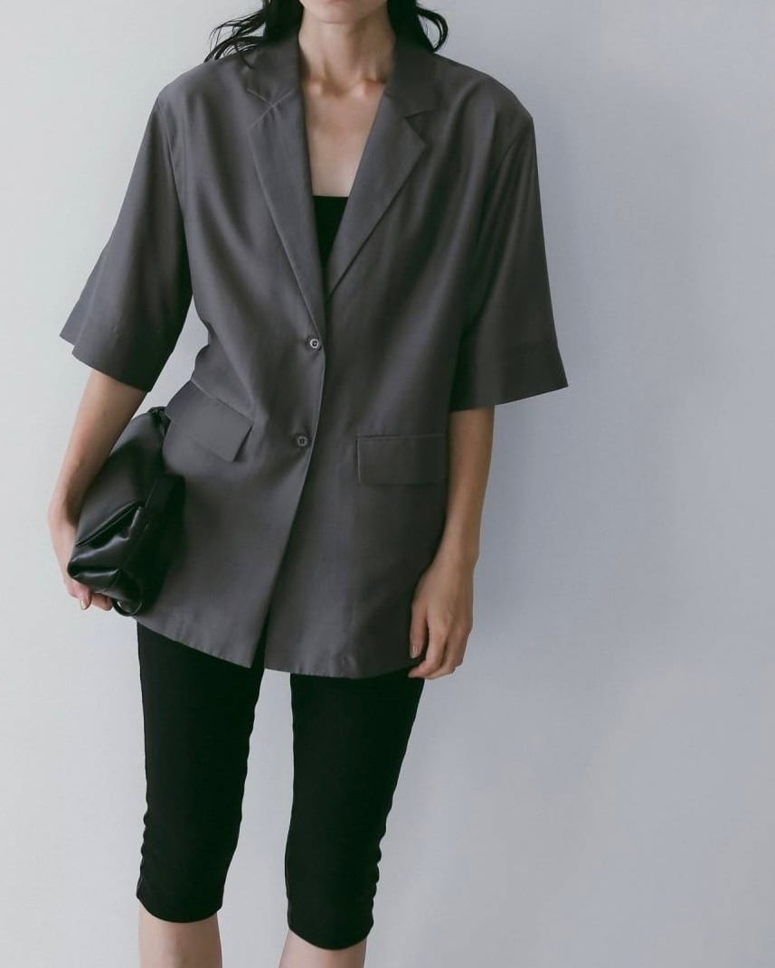 ànuke／Sheer Halfsleeve Jacket | polne
