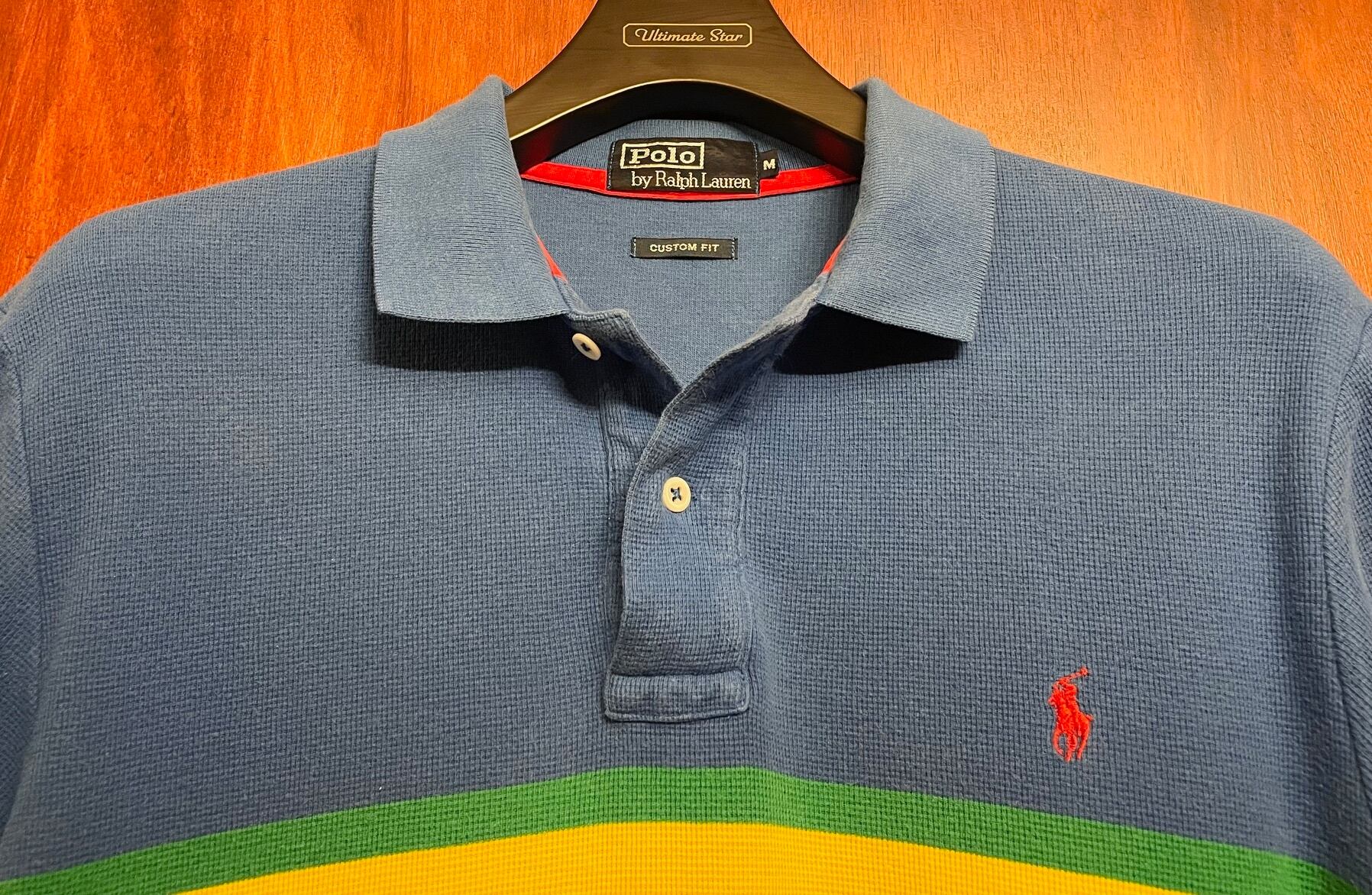 90s～00s インパクト21製 Polo by Ralph Lauren CUSTOM FIT 半袖ニット