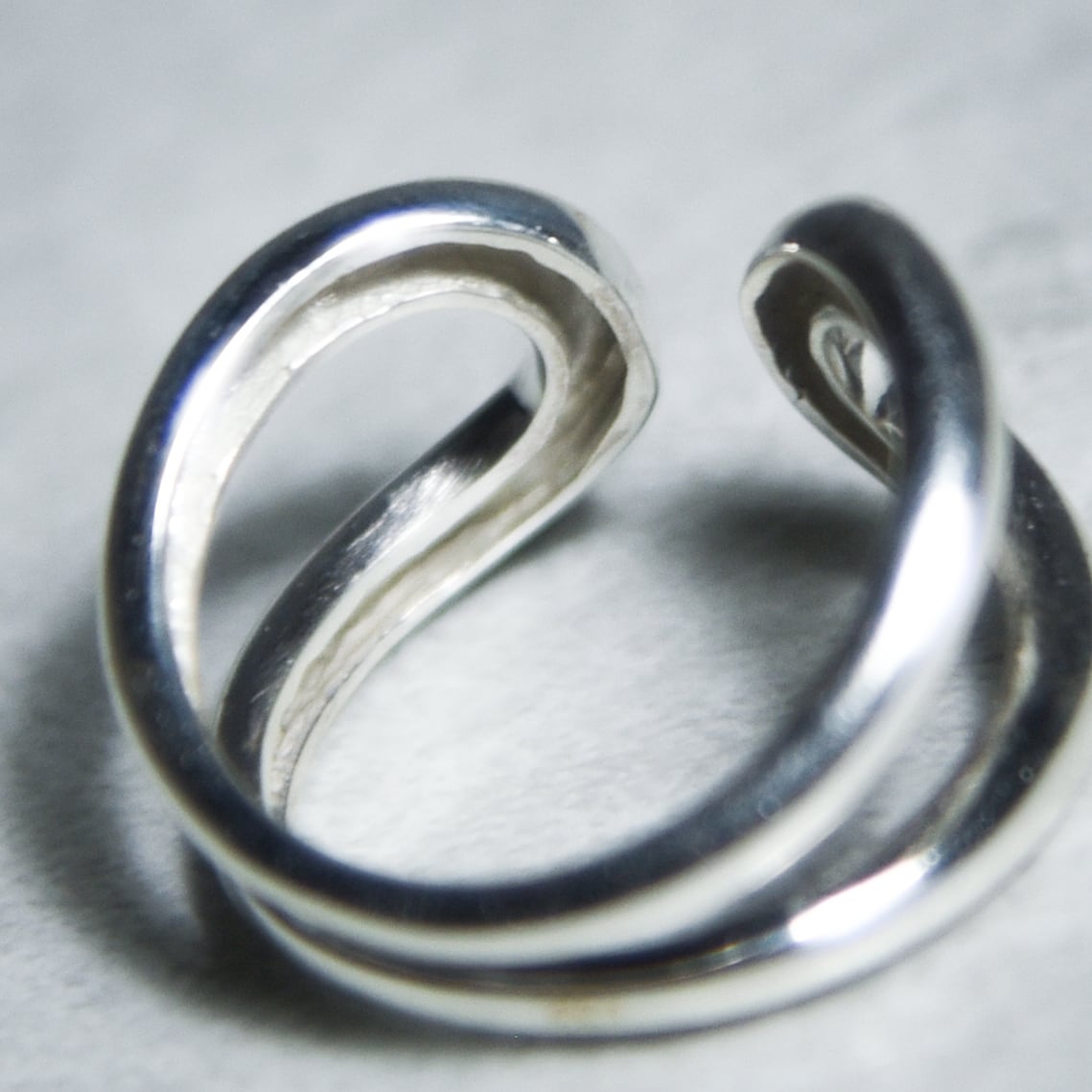 British Vintage Silver Open shank Ring イギリス ヴィンテージ