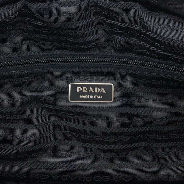 PRADA プラダ ショルダーバッグ ブラック トライアングルロゴ ナイロン 2WAY トートバッグ vintage ヴィンテージ オールド zdgz8g
