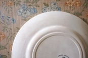 1880s Creil et Montereau 青い桜とプレートc Cerisier クレイユモントロー