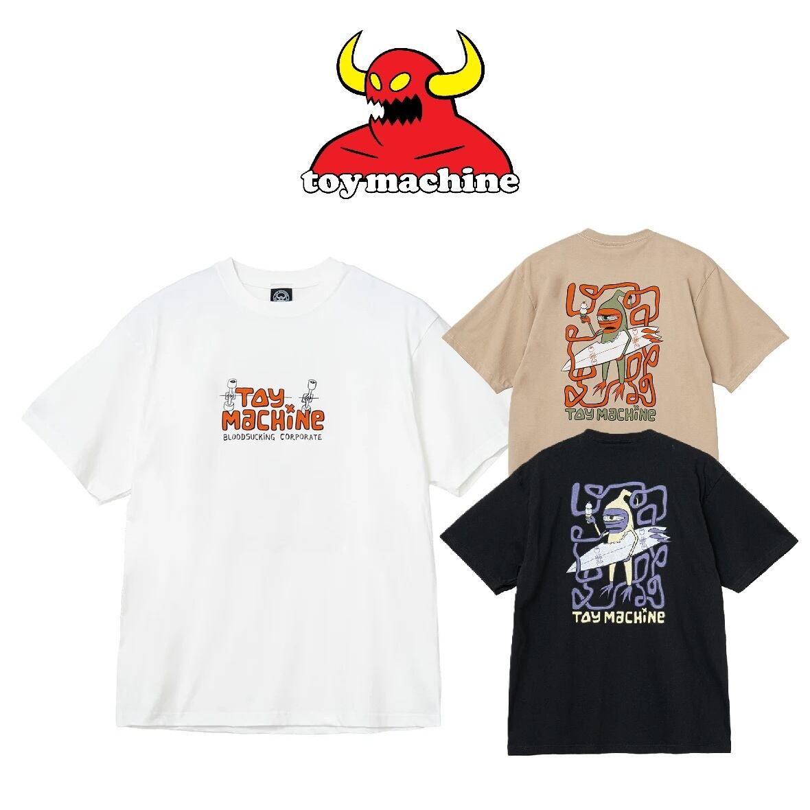 TOYMACHINE 】SURF SECT SS TEE トイマシーン Tシャツ | ストリート