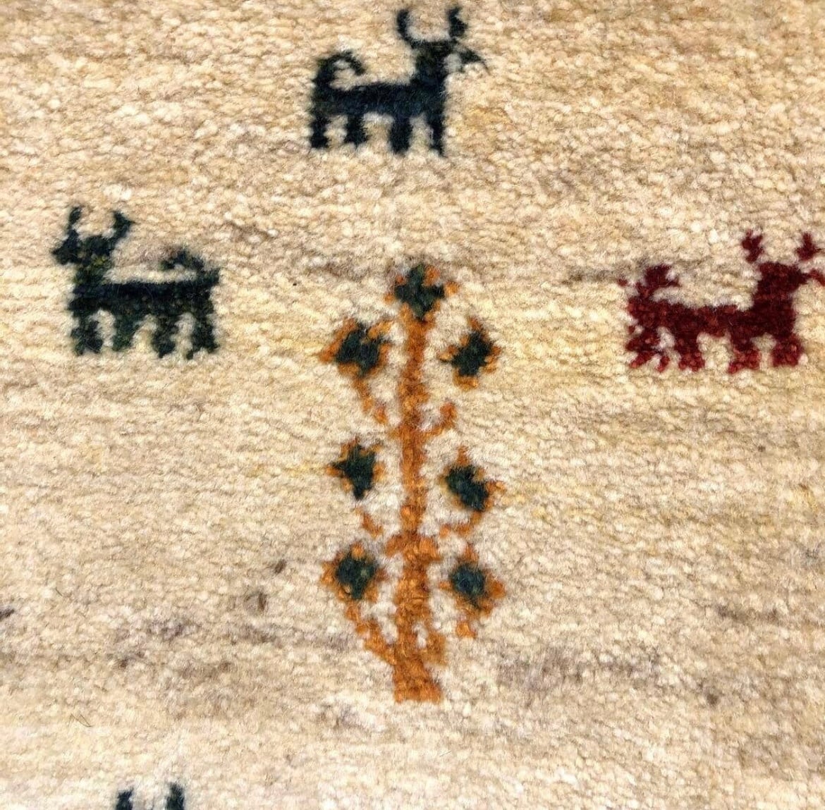 ペルシャギャッベ (ギャベ) チェアマット 椅子の座布団 No.GS-1217