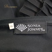 フラメンコ 衣装 SONIA JOHNES ソニアジョーンズ ドレス ワンピース ブラック系 レッド系 黒 赤 花柄 ボランテ フリル フリル レース ダンス パーティ 発表会 プリーツ 長袖 舞台衣装 華やか