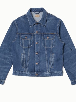 Nudie jeans ヌーディージーンズ  Danny Greasy Denim Jacket Mid Blue Gジャン