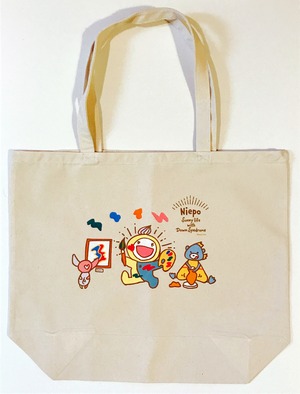 トートバッグL【アート：ナチュラル】