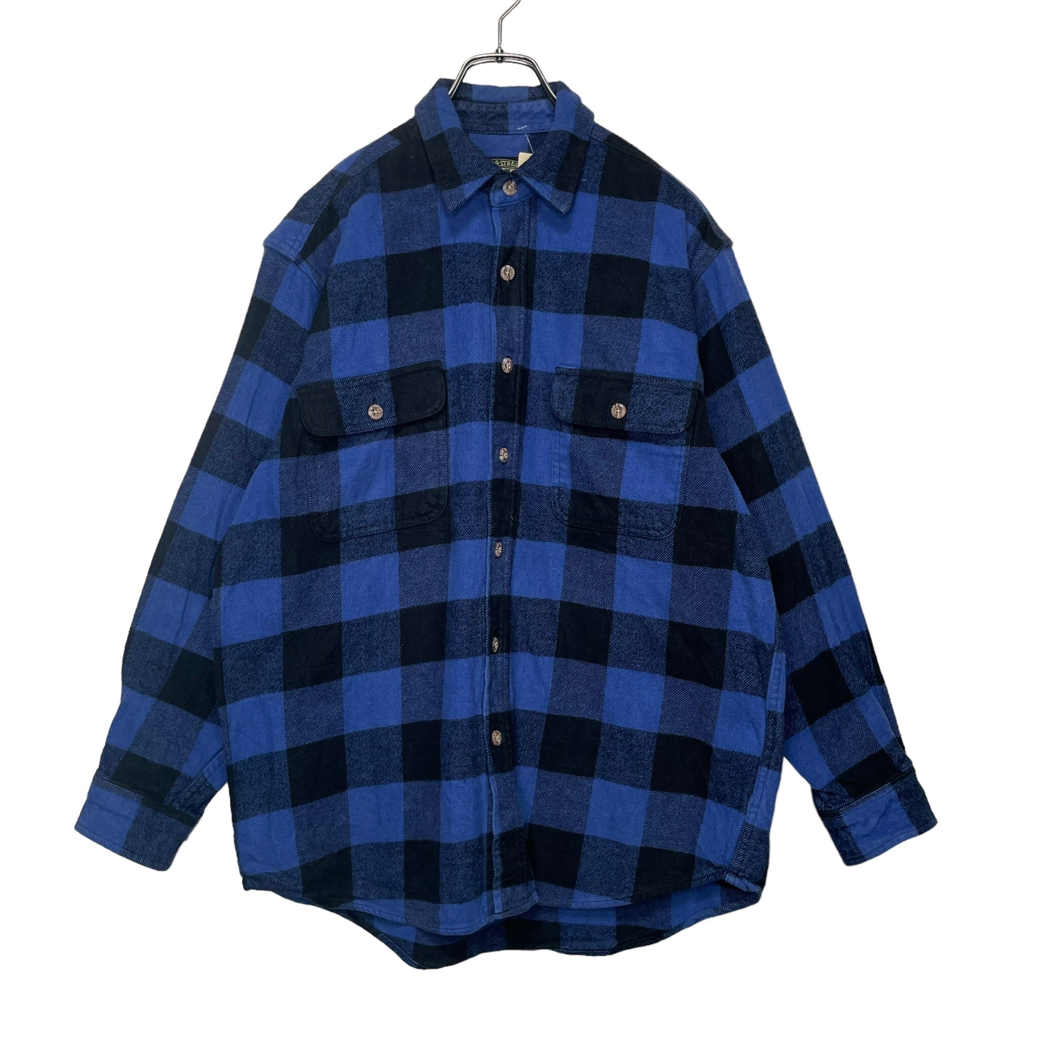FIELD & STREAM 長袖ネルシャツ M 厚手 チェック柄 | 古着屋OLDGREEN