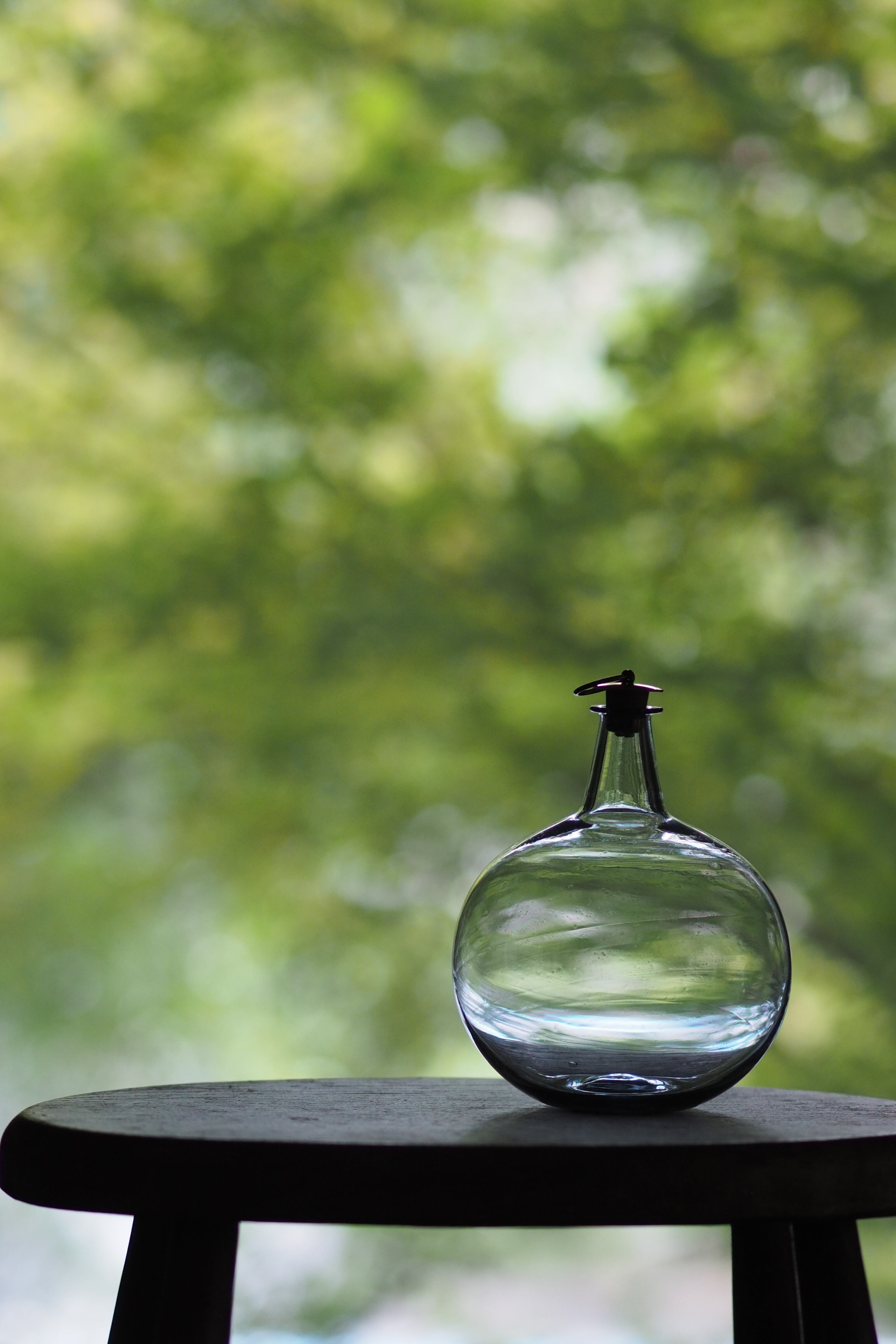 津田清和さん蓋丸酒瓶　真鍮コルク付き 津田清和さん蓋丸酒瓶 真鍮コルク付き 津田清和 99．青丸酒