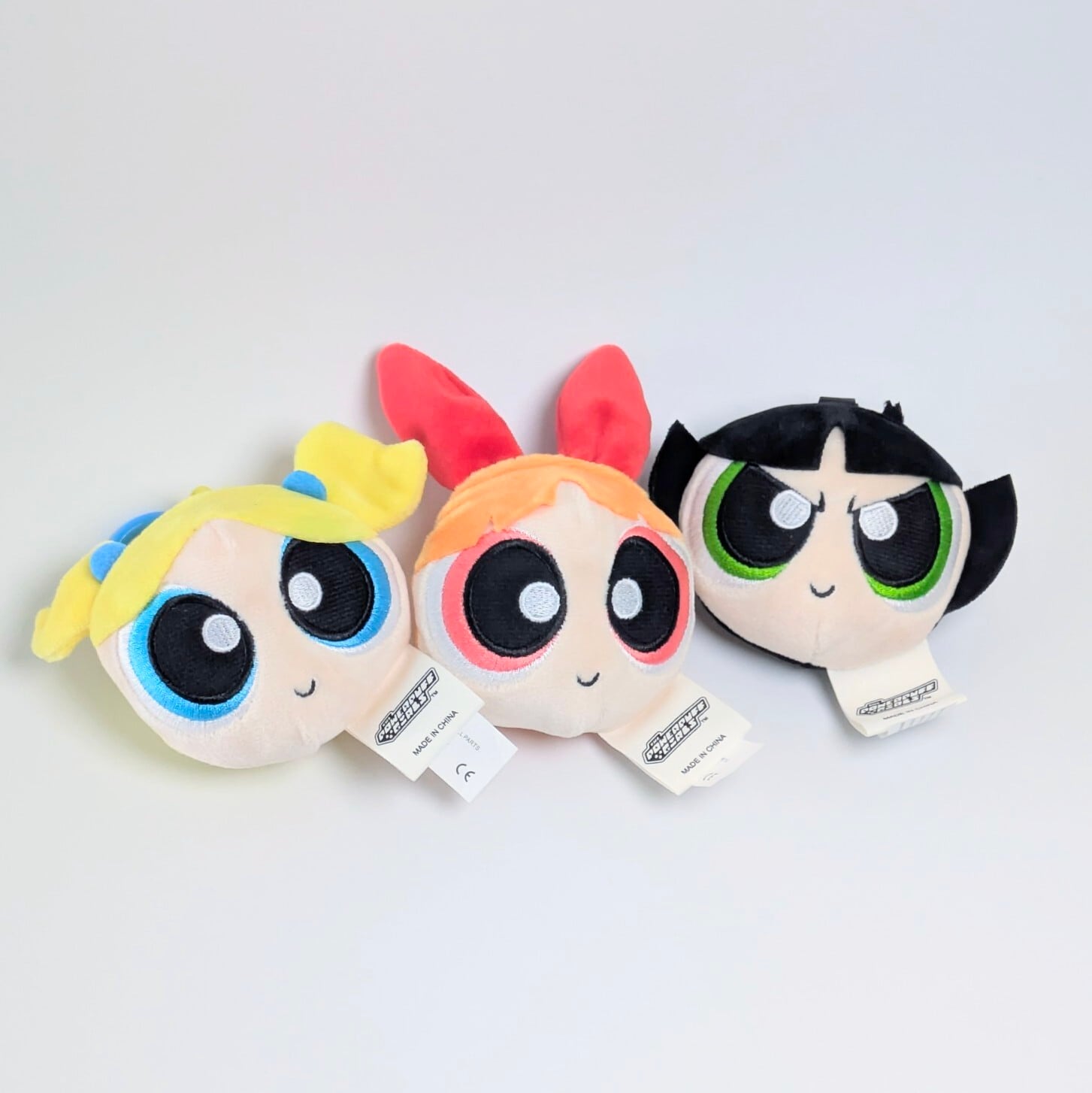 【 The Powerpuff Girls ( パワーパフガールズ ) 】Face Plush KeyHolder / フェイスぬいぐるみ キーホルダー / マスコット 〚アメリカン雑貨 アメトイ〛