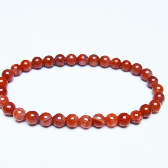 ナンホーンアゲート ブレスレット 6mm アゲート ブレス 一点物 メール便可 [M便 1/10] 111-47446