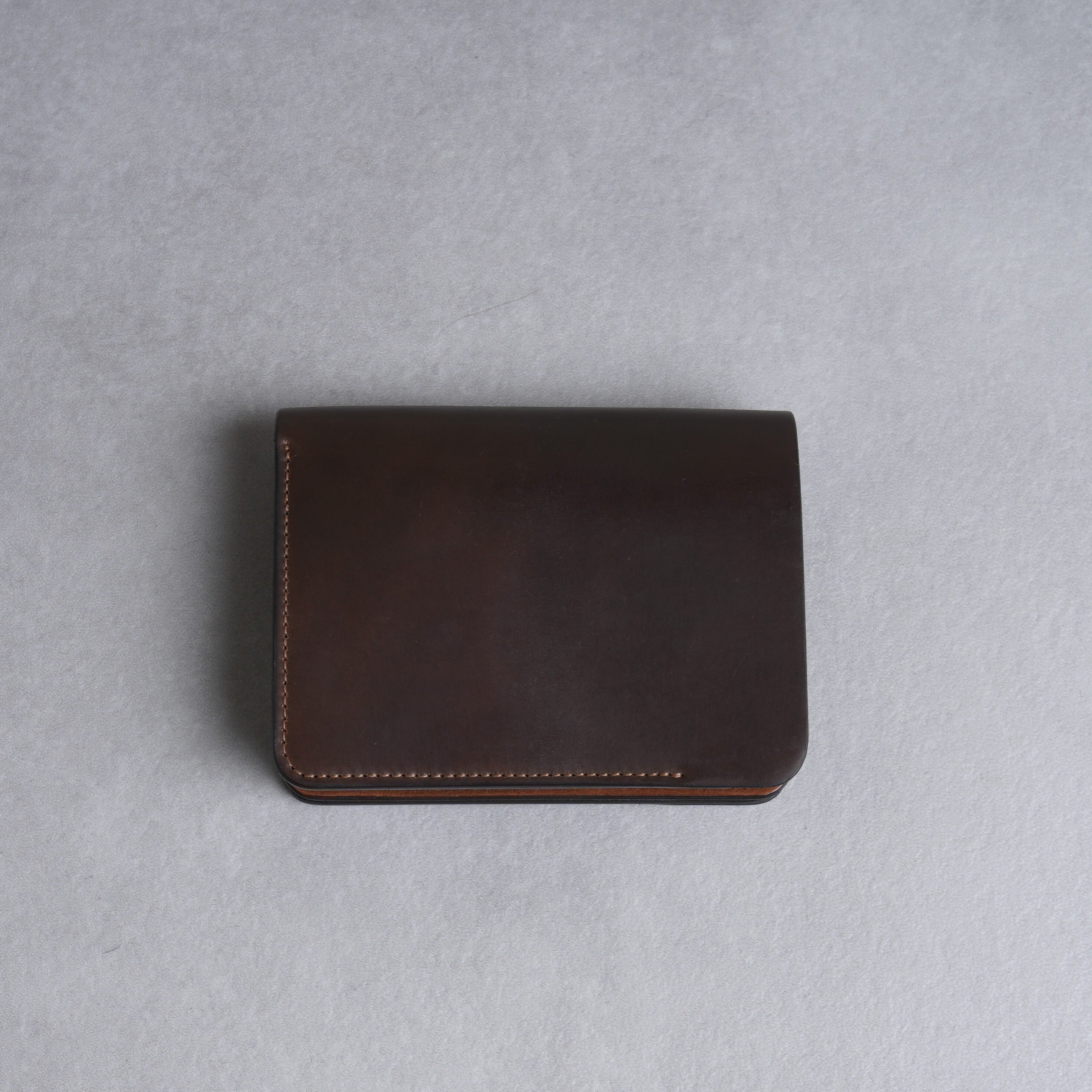 forme / POST WALLET “CORDOVAN / Dark Cognac”