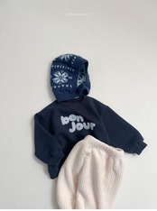 〖取寄〗韓国子供服 / 26winter / atomeme / ボンジュールトレーナー / キッズ *S~XL*