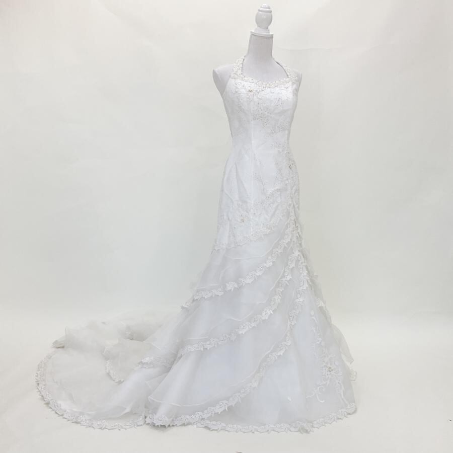 中古 ウエディングドレス オフホワイト Lovely Wedding 13号T 