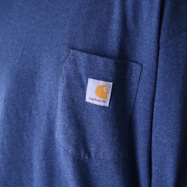 "Carhartt" sleeve logo printed loose silhouette l/s tee