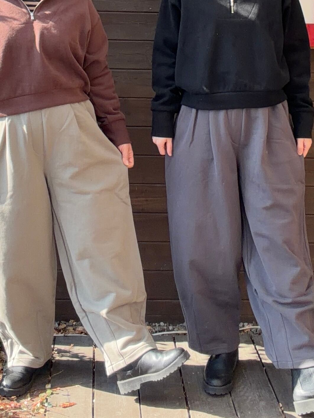 バニラ❣️ ランバン✨ニットコート　 毛100 暖かい　バイカラー レディースアイテム | WACKY