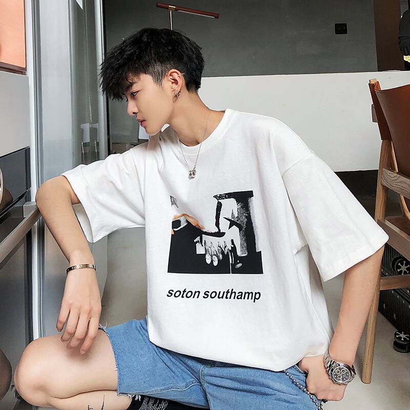 全3色 Tシャツ カットソー プリント カジュアル おしゃれ