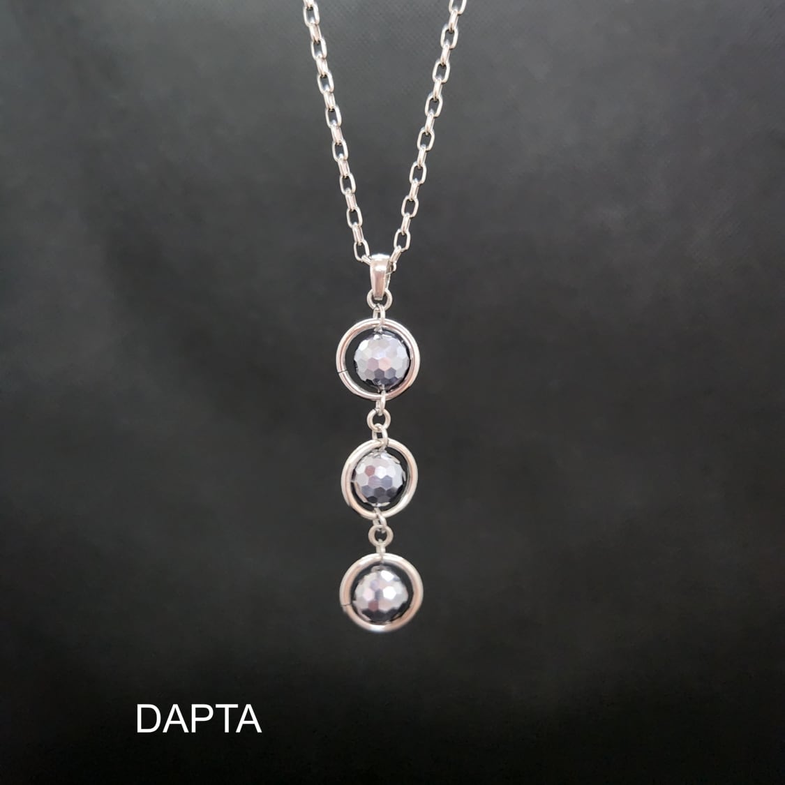 純チタン ネックレス テラヘルツとリング3連 | DAPTA Pure titanium
