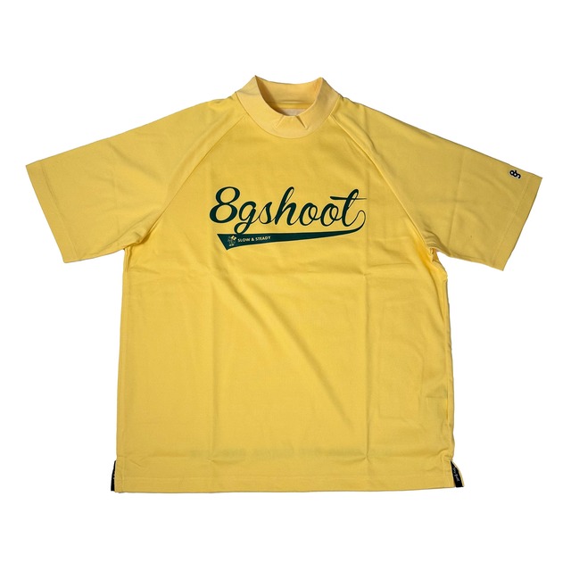 PLATING S/S MOCK NECK TEE -YELLOW-
