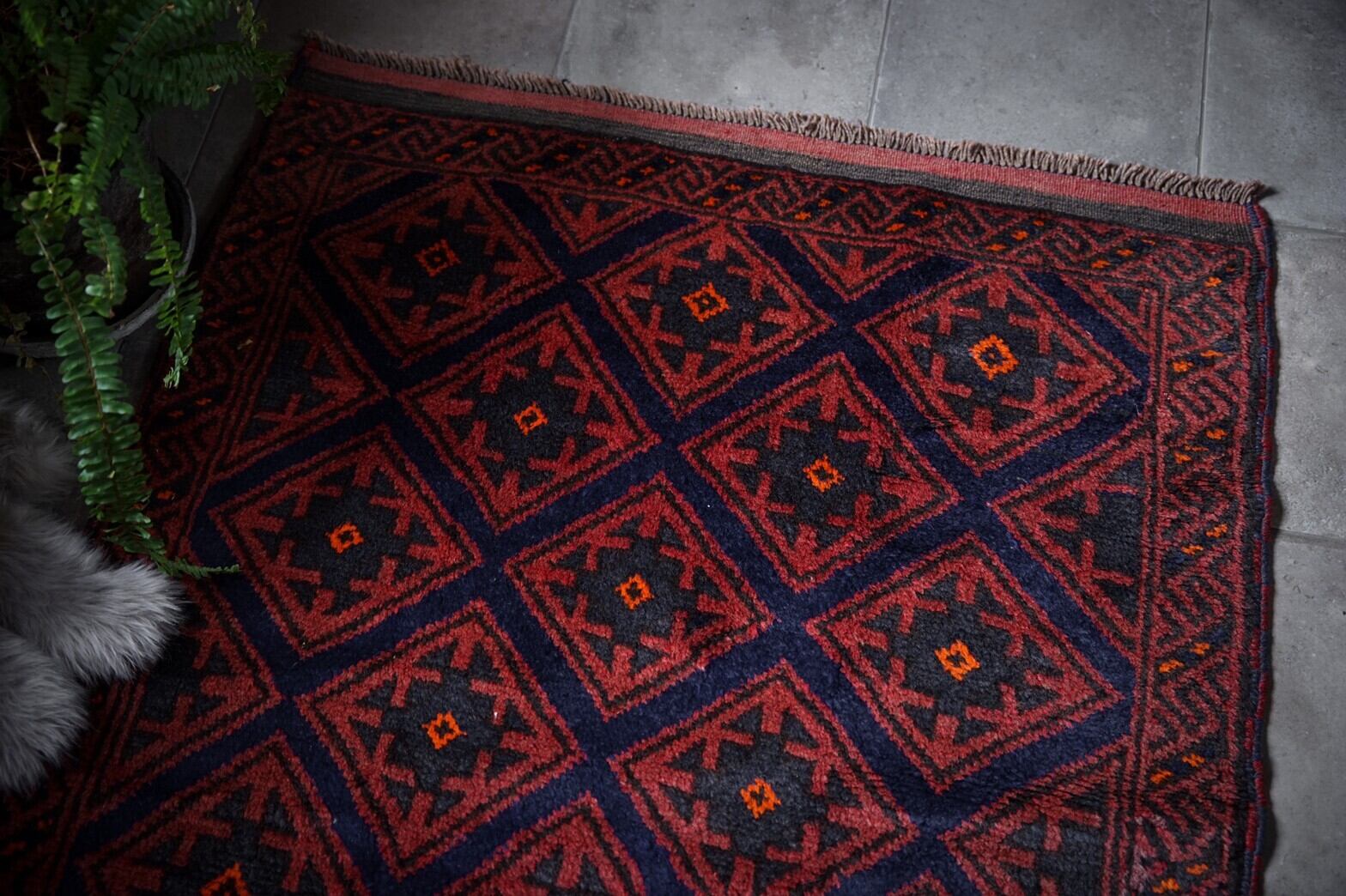 135 -Vintage Taimani rug