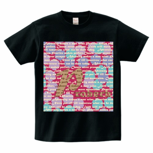 英語ことわざ Tシャツ 4 (半袖)