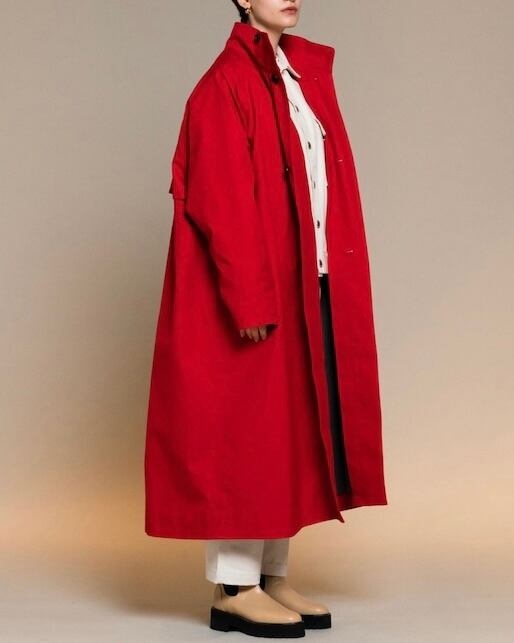 Stand collar trench coat | AMBERGLEAM