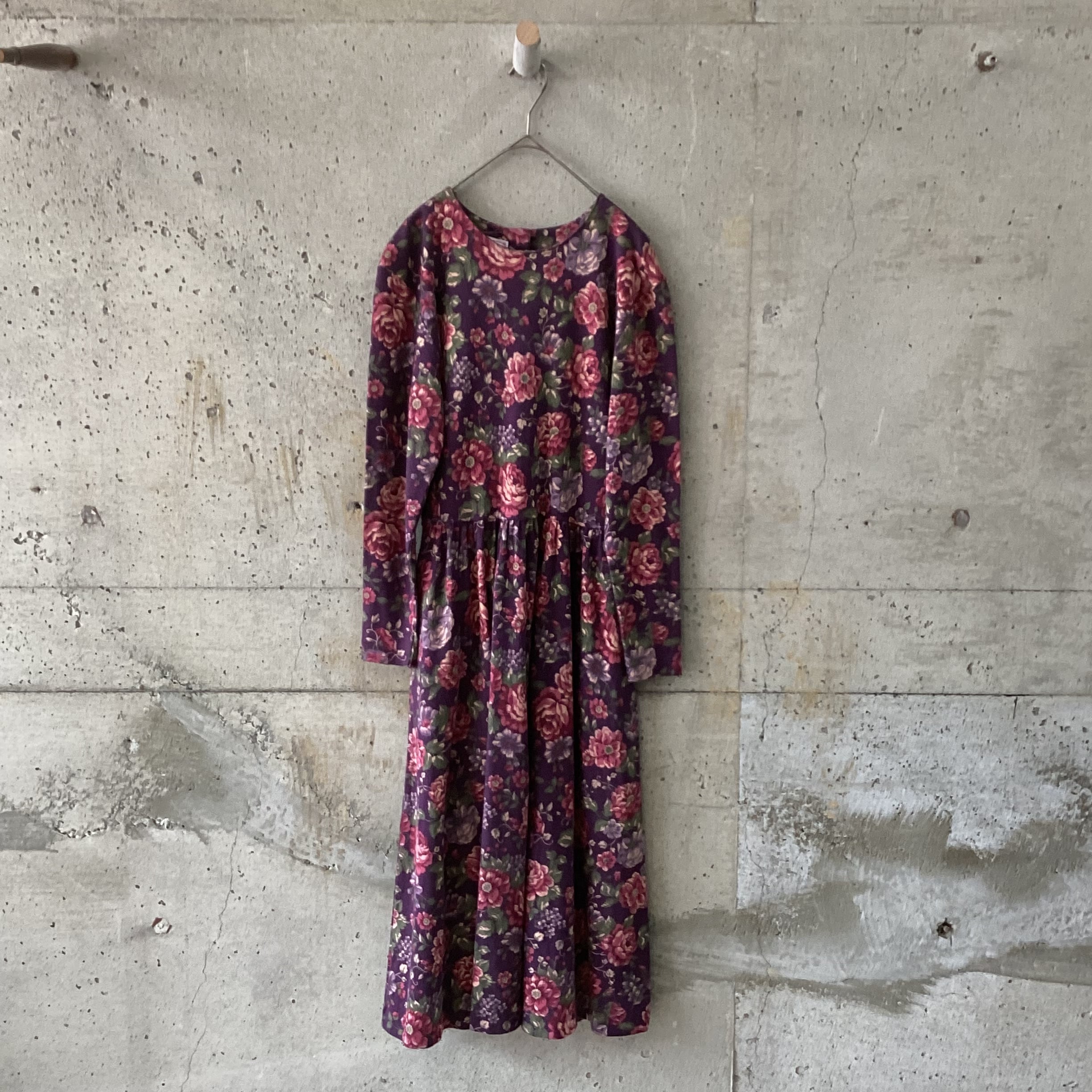 Purple floral dress