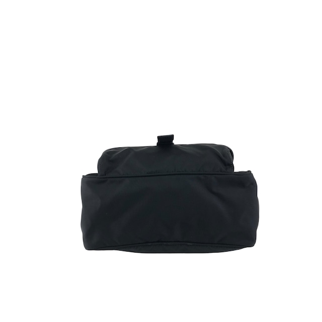 PRADA プラダ ショルダーバッグ ブラック トライアングルロゴ ナイロン フロントバックル vintage ヴィンテージ オールド kyt5ds