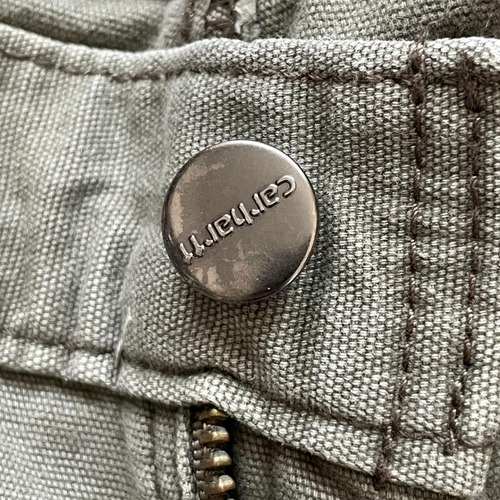 モスグリーン コットンダブルニー Carhartt 33×32 詳細写真10