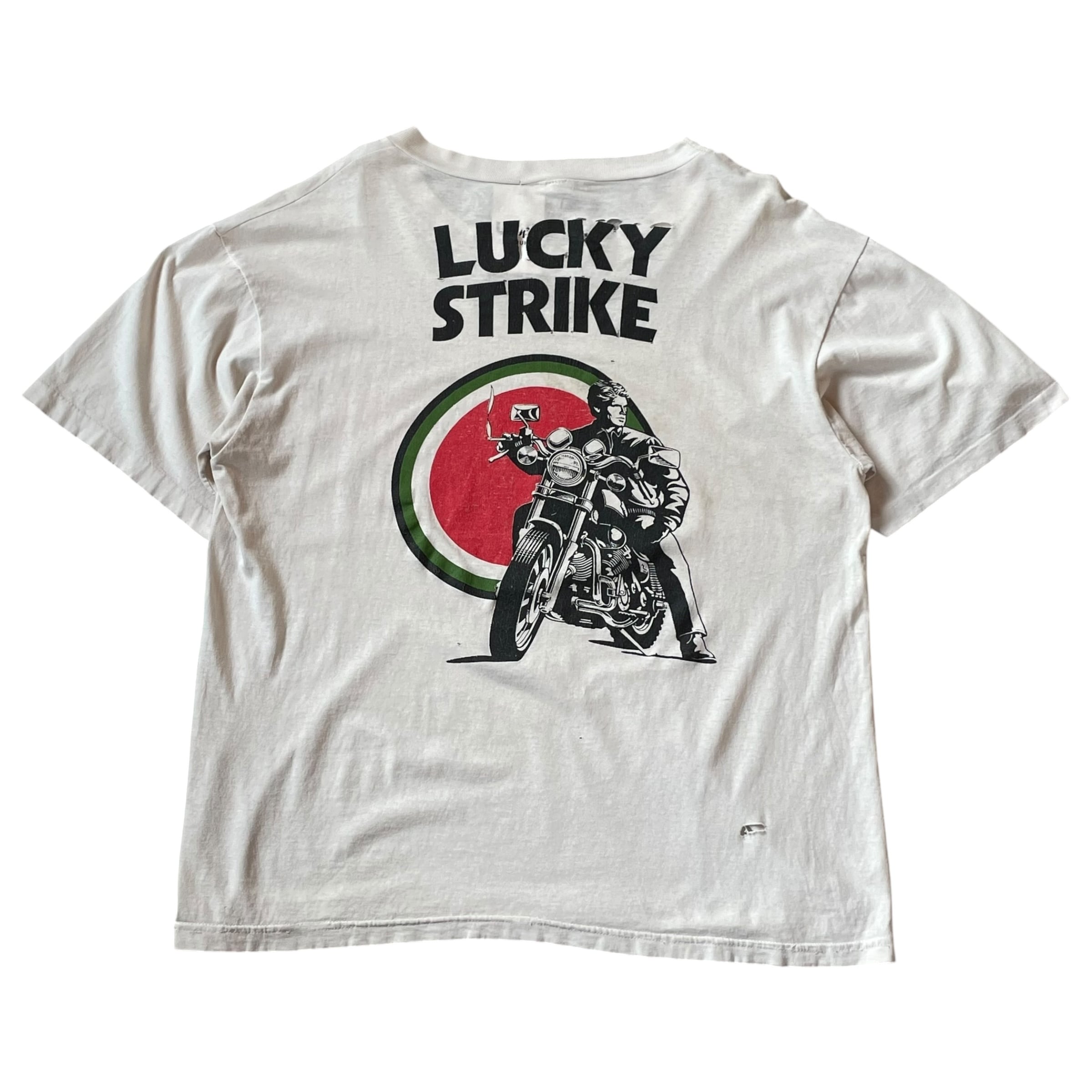 90s LUCKY STRIKE logo T-shirt | What'z up