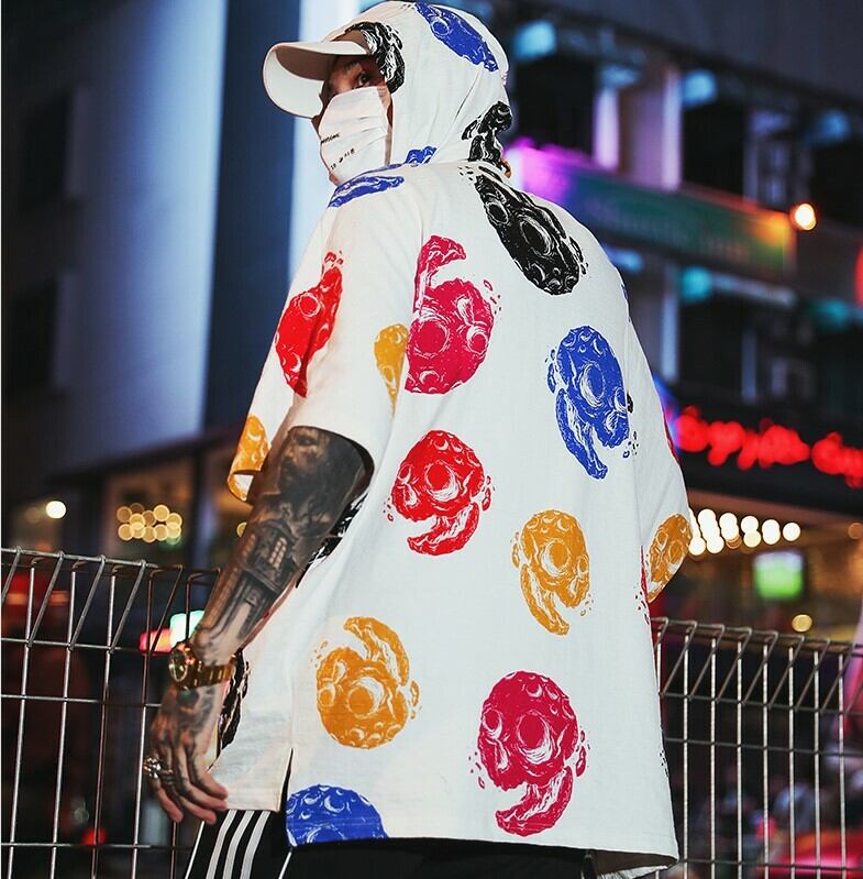 全3色 Tシャツ カットソー プリント カジュアル ストリート 