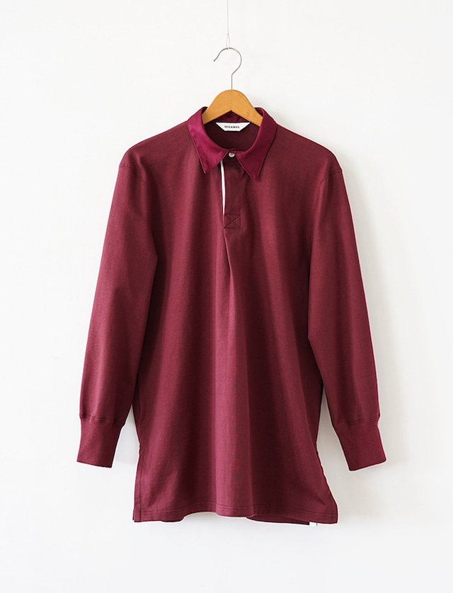 DIGAWEL :  LONG RUGBY SHIRT / BURGUNDY