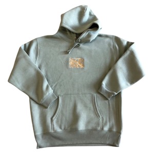 SOUTHTREE HOODIE smoky green / art by kojiro hara