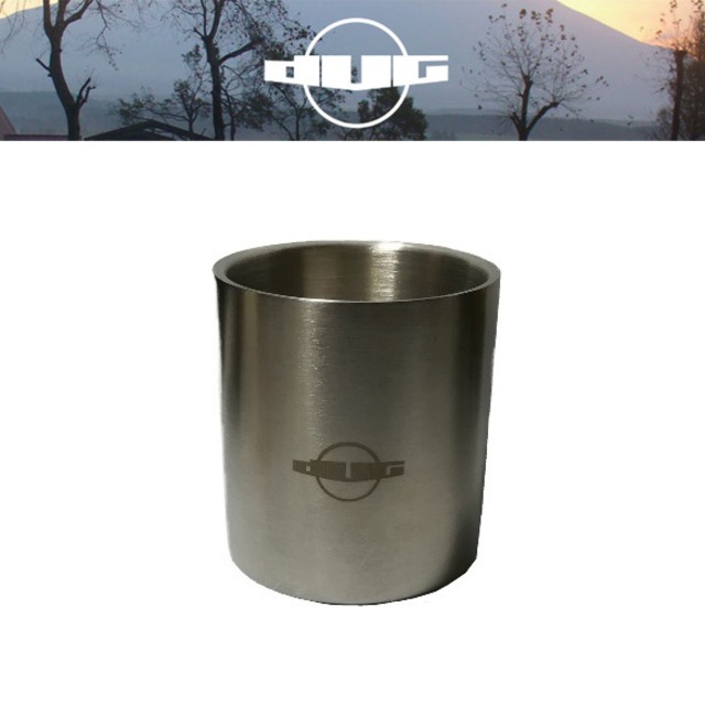 DUG(ダグ) ハンドルレスダブルウォールマグ DG-0505 アウトドア サバイバル キャンプ 保温 保冷 マグカップ