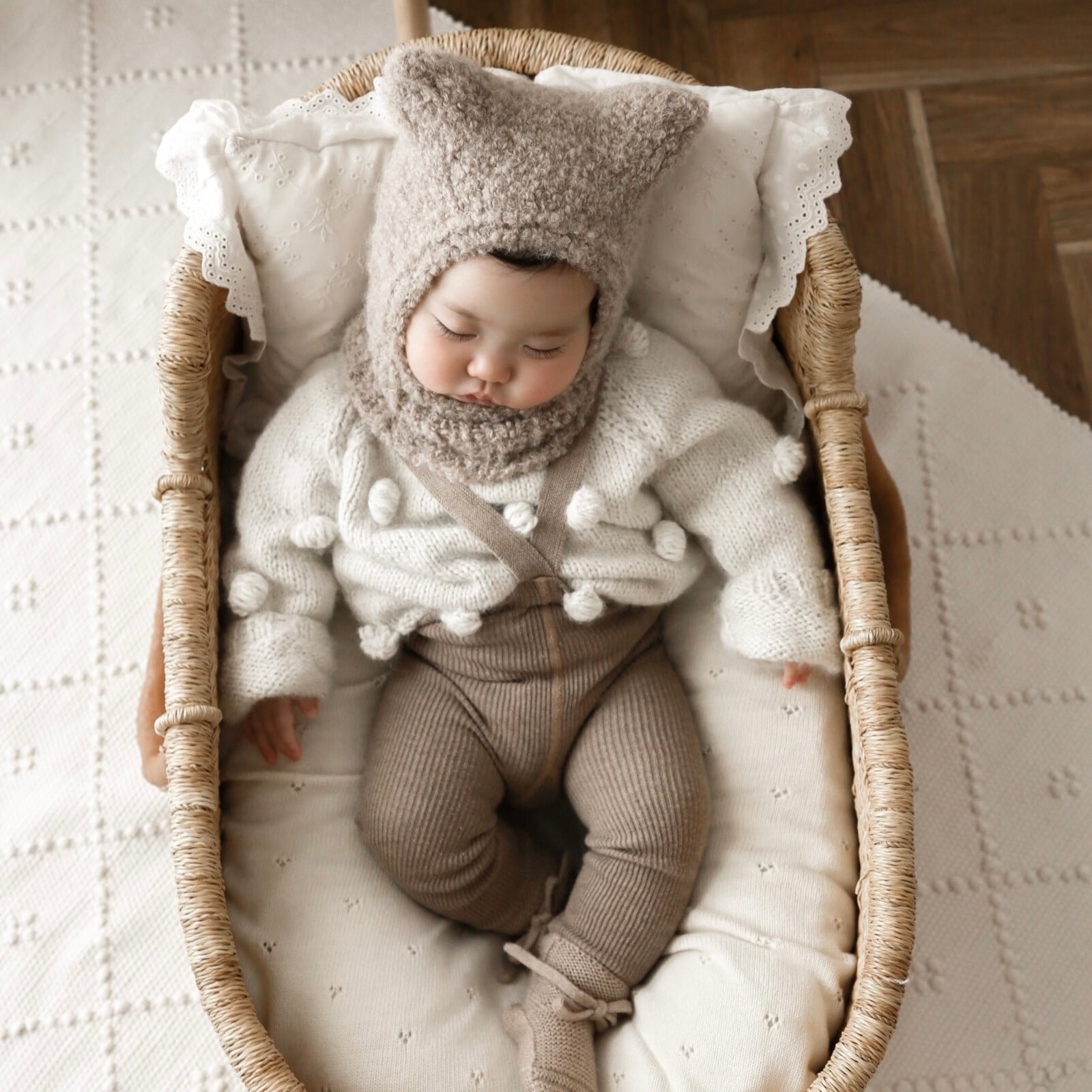 babytoly / Baby Alpaca Popcorn Sweater 1-3y | kototo