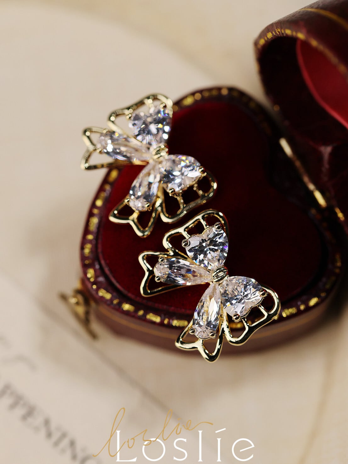 恋結びリボンピアス♥B44