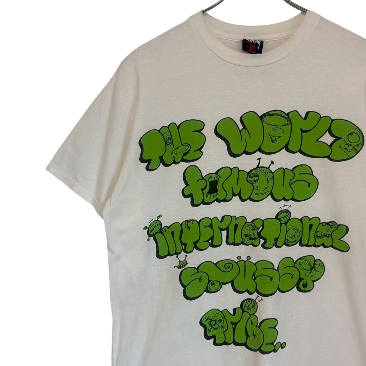 stussy ステューシー Tシャツ M センターロゴ プリントロゴ | 古着屋