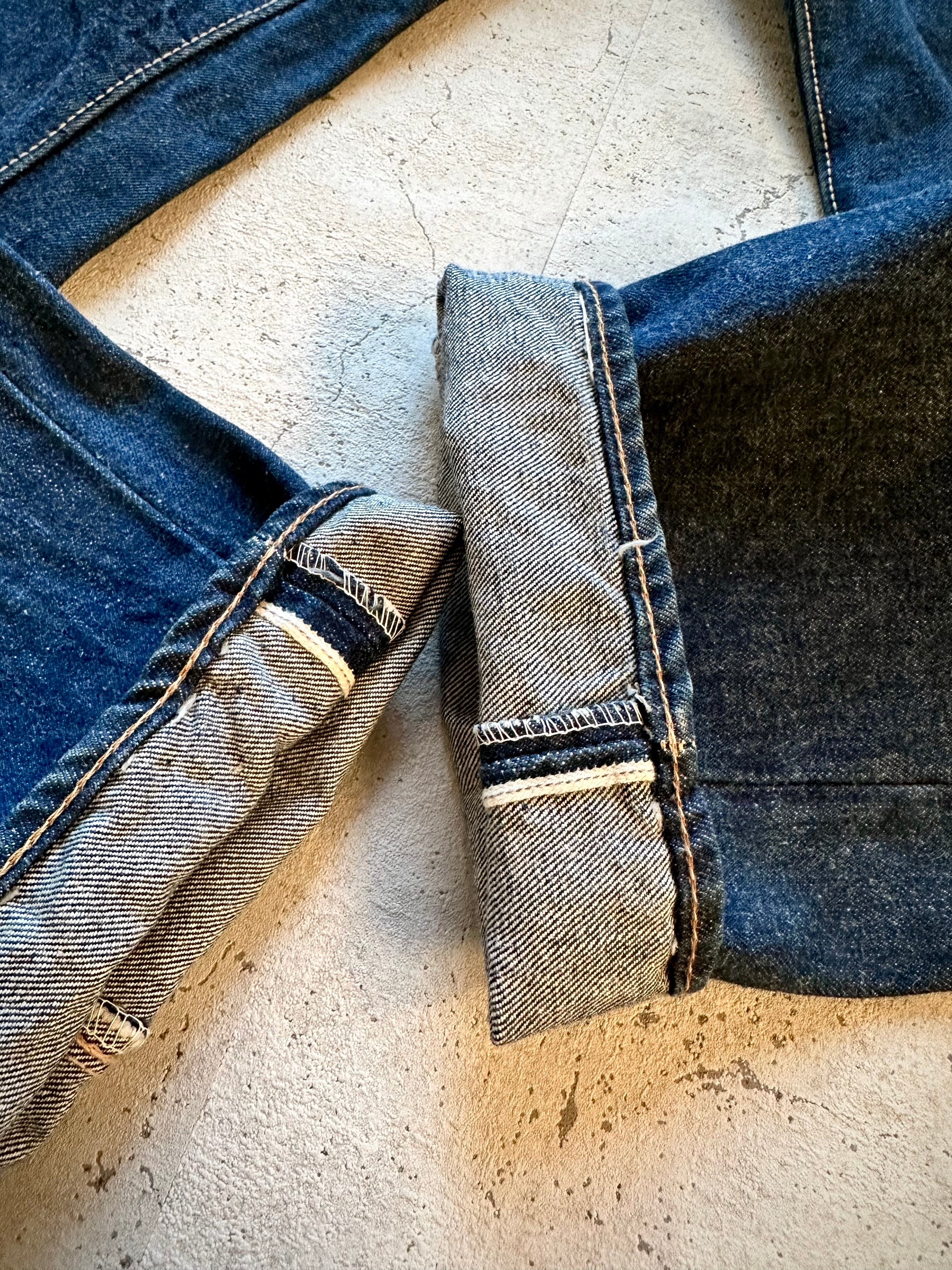 70s USA製 “ CANTON X-WEST ” 5PKT SELVAGE DENIM SLIM OLD VINTAGE