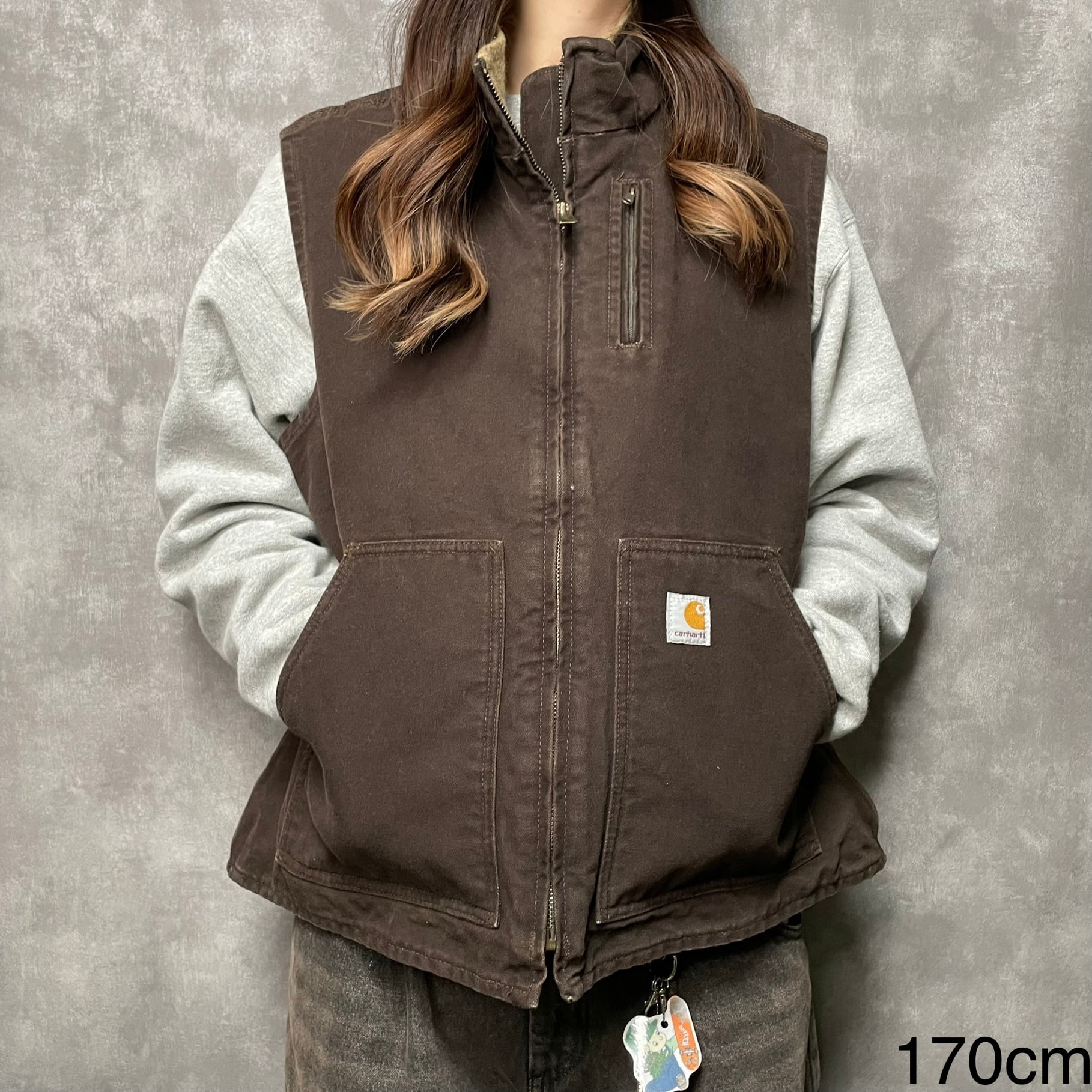 Carhartt ダックベスト XL ブランドタグ 裏ボア | 古着屋OLDGREEN 