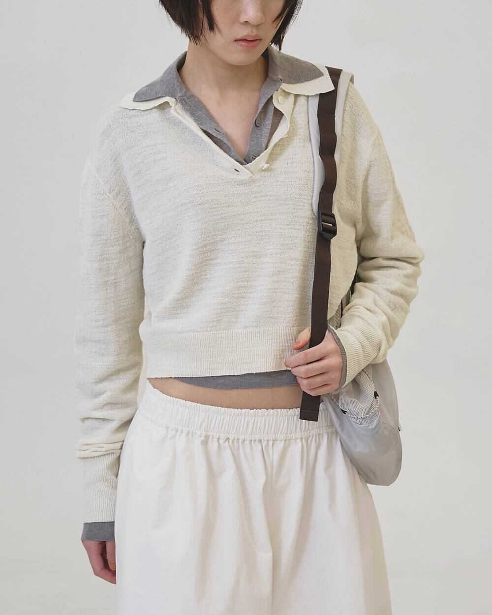 TODAYFUL／Layered Polo Knit | polne