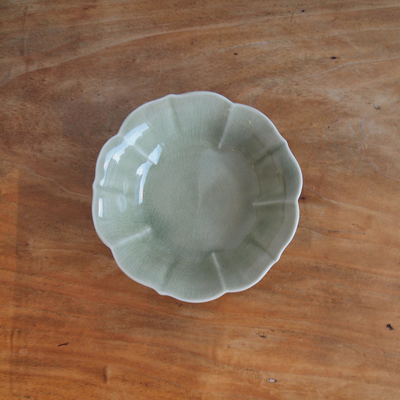 稲村真耶 | ルリ釉菱花楕円浅鉢 | DEEKA