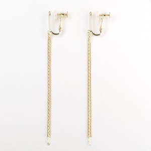 Gold mix chain earring
