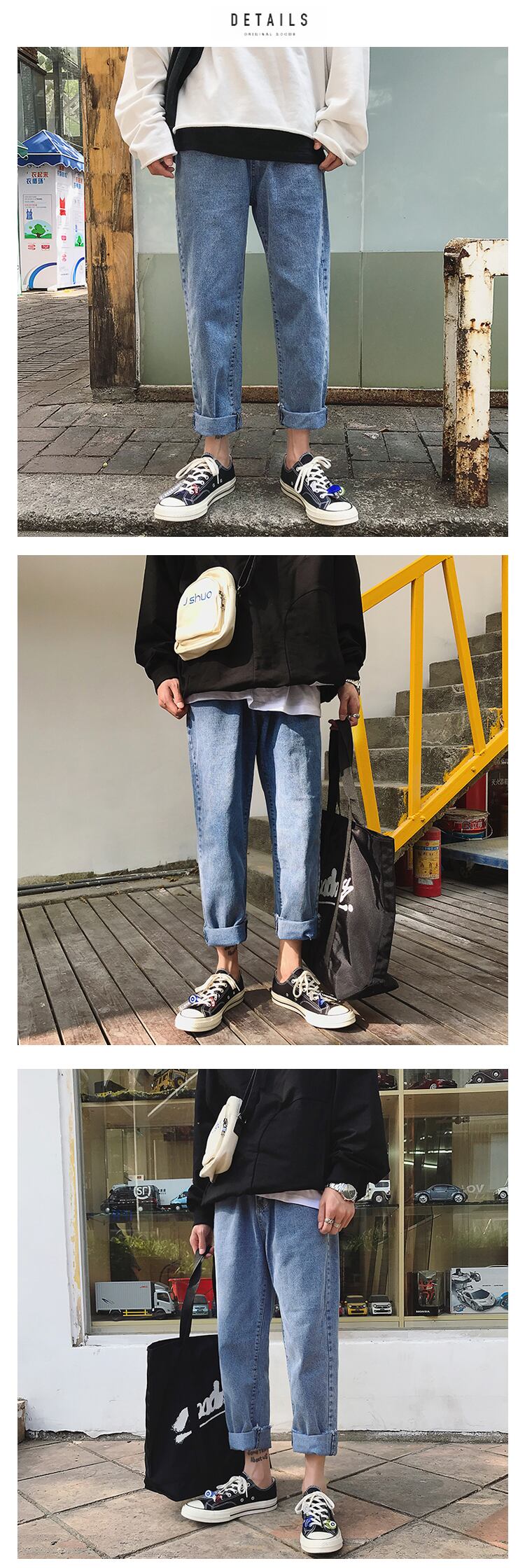 全1色 デニム パンツ ストレート カジュアル 無地 おしゃれ