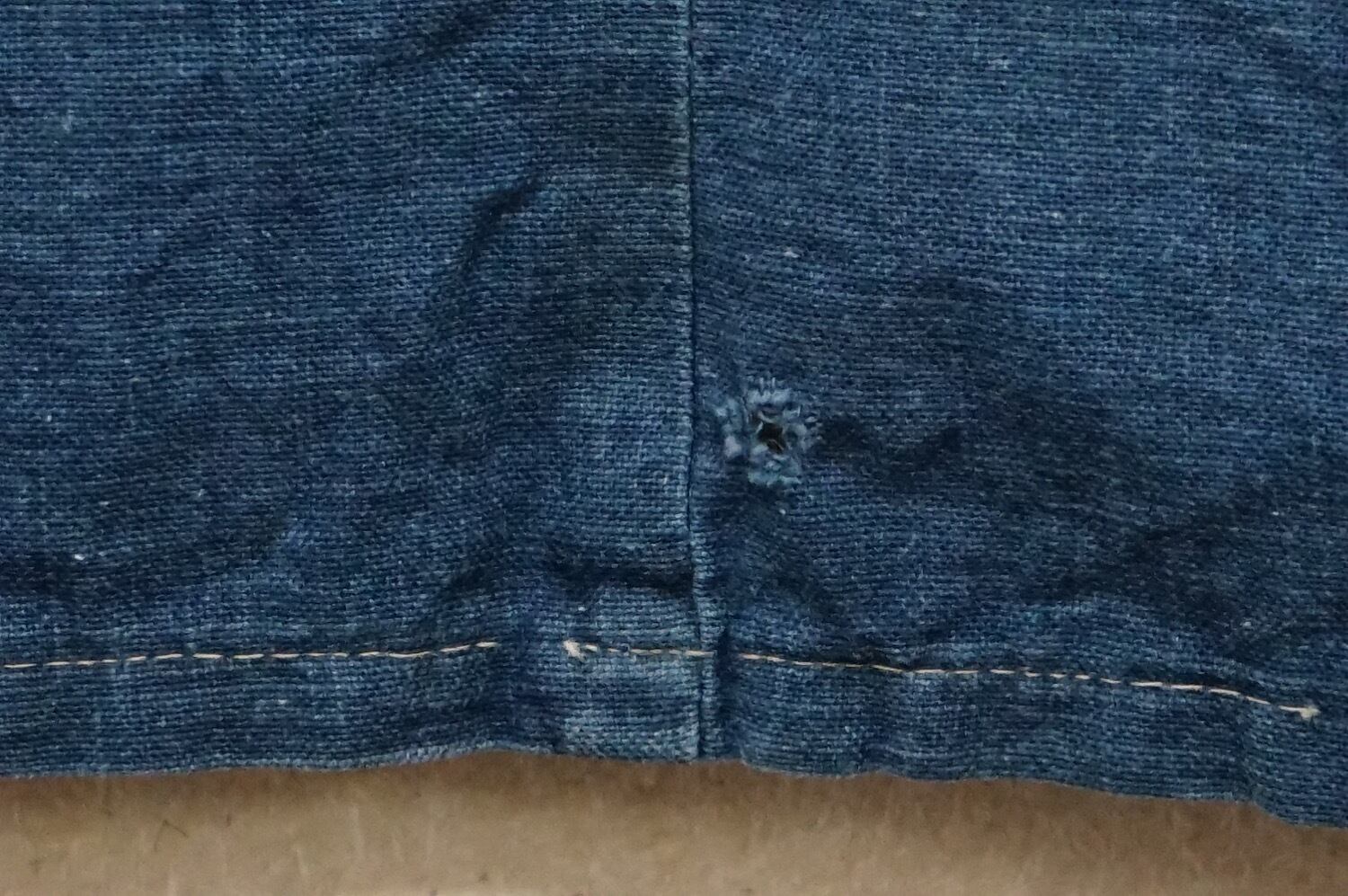 341 火消し半纏 消防 藍染 木綿古布 アンティーク ヴィンテージ