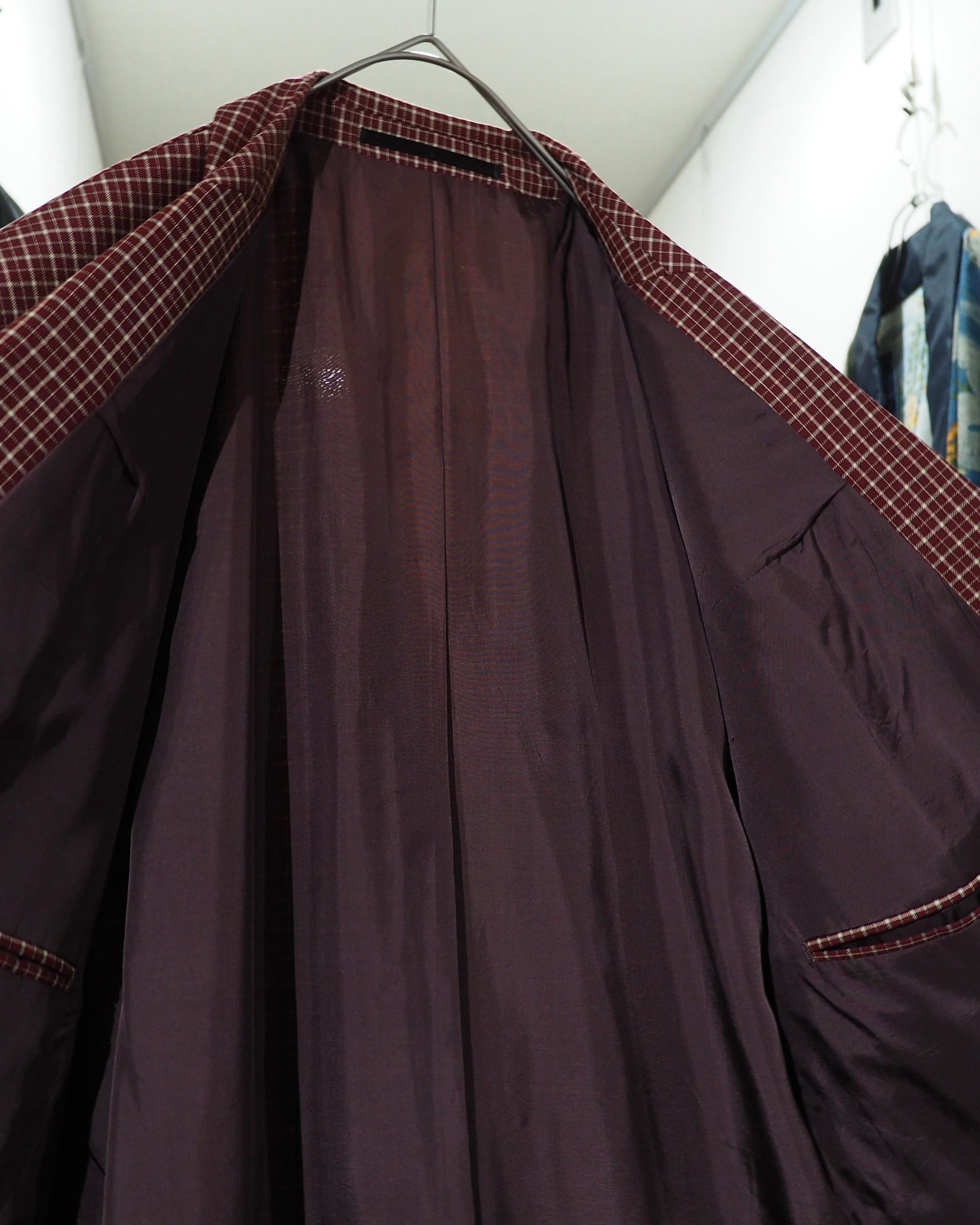 ” BAUMLER ” Plaid Check Pattern Vintage Double Breasted Tailored jacket