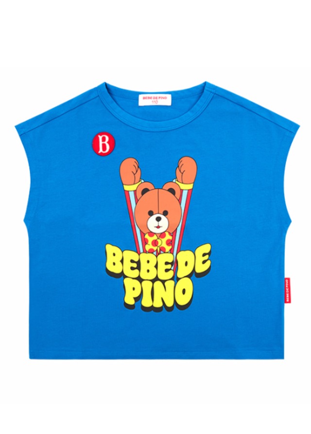 [BEBE DE PINO] Groovy bear sleeveless tee 正規品 韓国ブランド 韓国ファッション 韓国代行 韓国通販 ベベドピノ bebedepino 日本 店舗 韓国 子供服