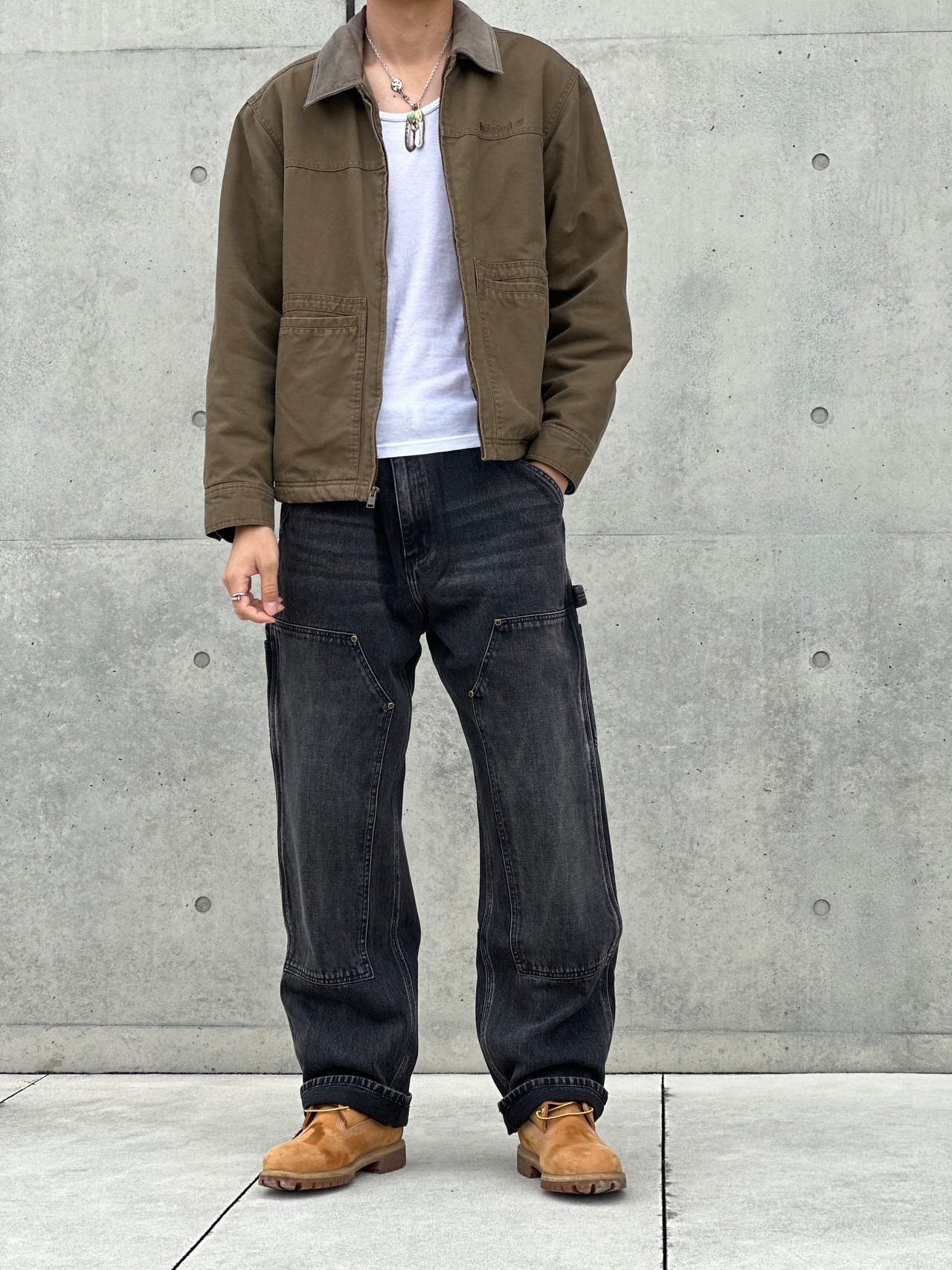 Fade Black Double Knee Pants