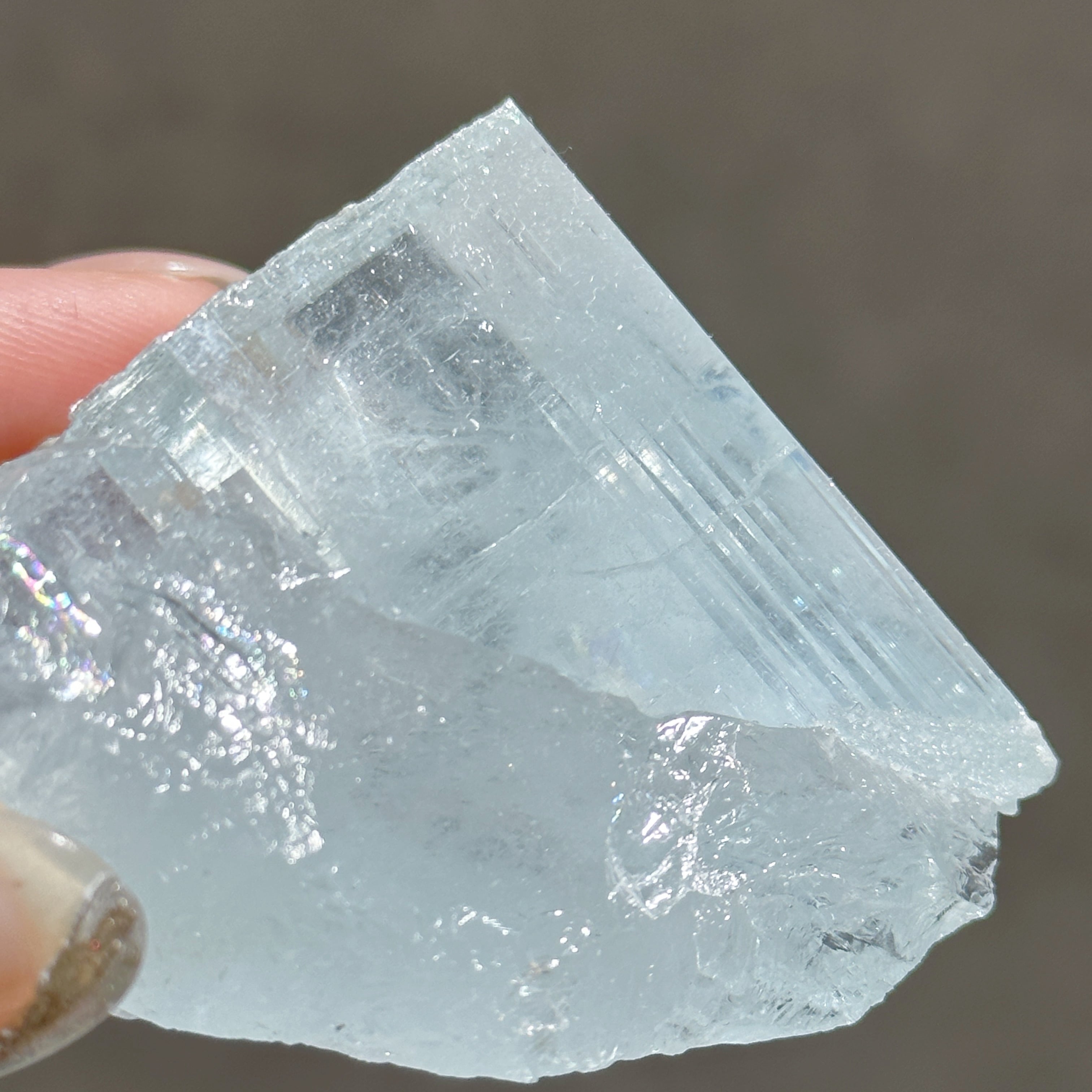 透明化・虹◎アクアマリン 原石04◇Aquamaline◇天然石・鉱物